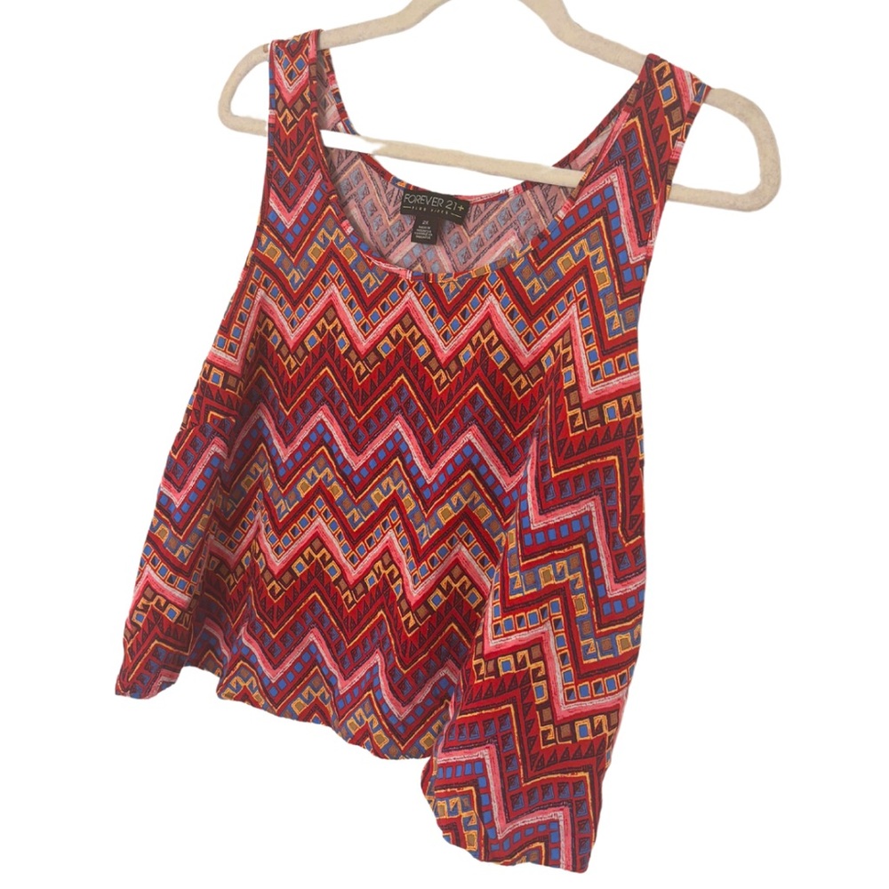 Printed Flowy Tank Top